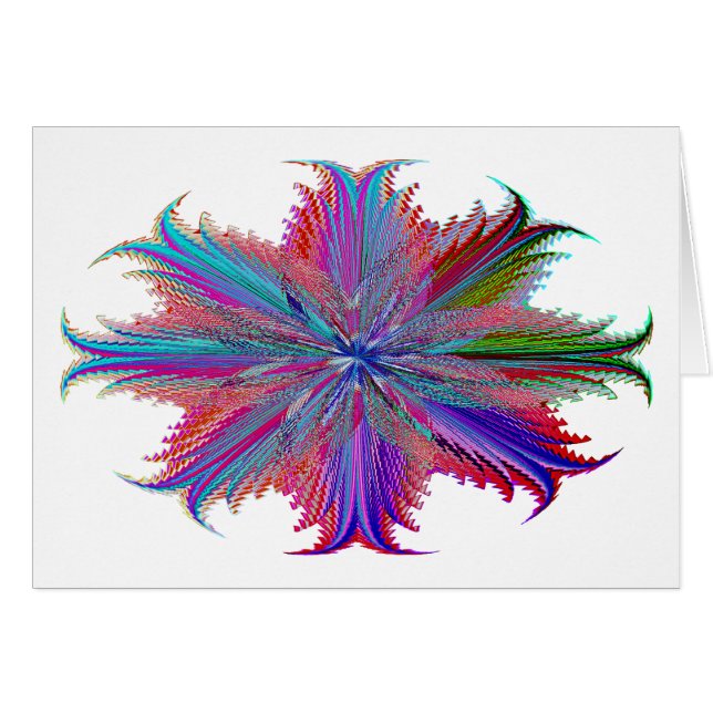 Cartão Fantasia da pena (Frente horizontal)