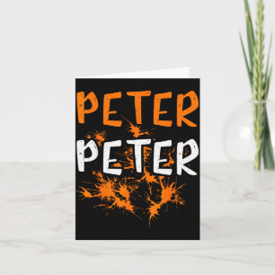 Cartão Fantasia de Casal Peter Pumpkin Eater Splash Hallo