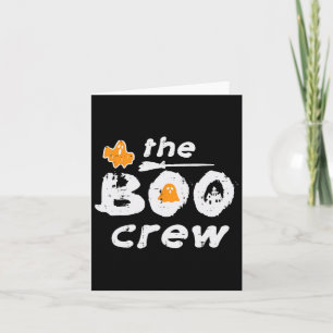 Cartão Fantasia de Halloween do Esquadrão Boo Crew para H