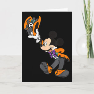 Cartão Fantasia de Halloween do Mickey e Amigos