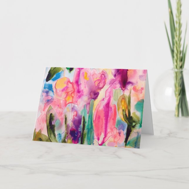 Cartão fantasia de jardim (Frente)