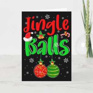Cartão Fantasia de Natal Engraçada Jingle para Homens Adu