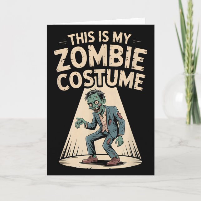 Cartão Fantasia de Zumbi  (Frente)