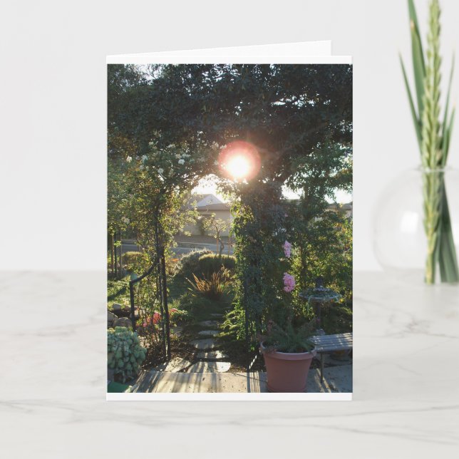 Cartão Fantasia do jardim da frente (Frente)