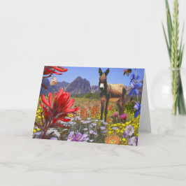 Cartão Fantasia vermelha da garganta da rocha