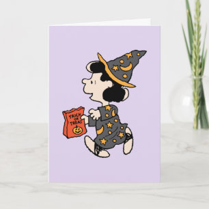 Cartão Fantasias de Bruxa Lucy Peanuts Halloween