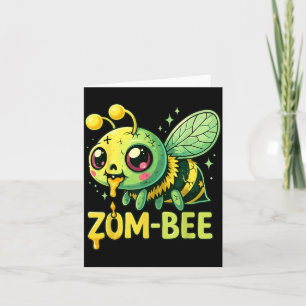 Cartão Fantasias de Halloween da Baby Bee Zumbi Zom-Bee A