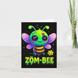 Cartão Fantasias de Halloween da Baby Bee Zumbi Zom-Bee A