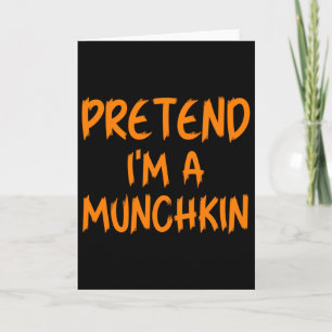 Cartão Fantasias de Halloween Pretendo Ser Um Munchkin Cr