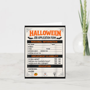 Cartão Fantasias engraçadas de Halloween para aplicação d