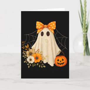 Cartão Fantasma Coquete Halloween Flor Fantasma Soky Rend