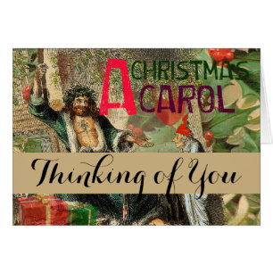 Cartão Fantasma da Ilustração de Natal Presente