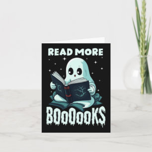 Cartão Fantasma de Booooks Fofos Leia Mais Livros Profess
