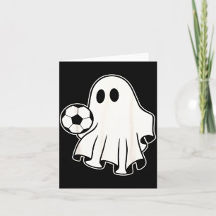 Cartão Fantasma de Futebol Engraçado Jogando Futebol Aman