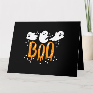 Cartão Fantasma de Halloween Boo Fofo