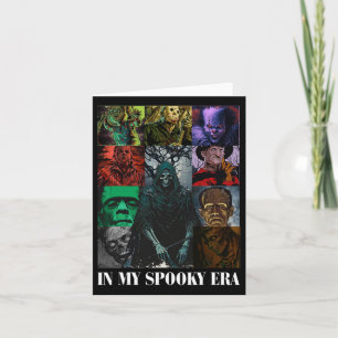 Cartão Fantasma De Halloween Na Minha Era Estranha Para H