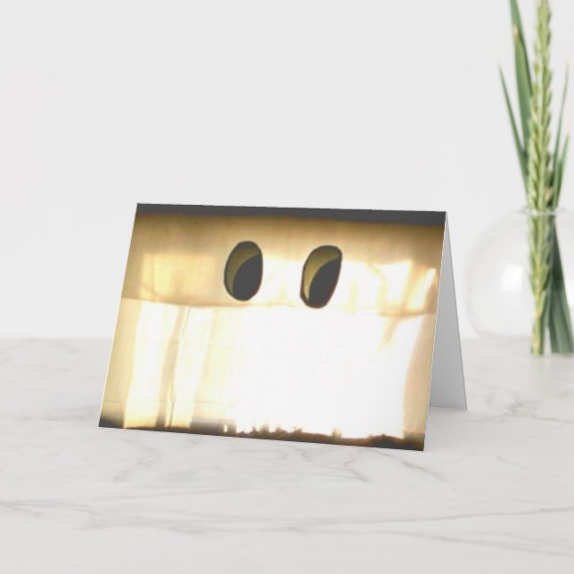 Cartão Fantasma Disfarçado Como Cortina (Frente)