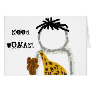 Cartão Fantasma do homem das cavernas