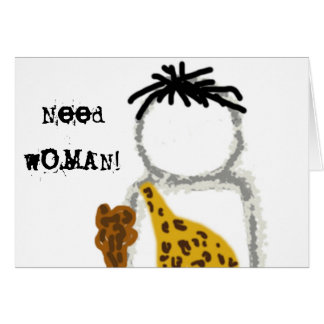 Cartão Fantasma do homem das cavernas