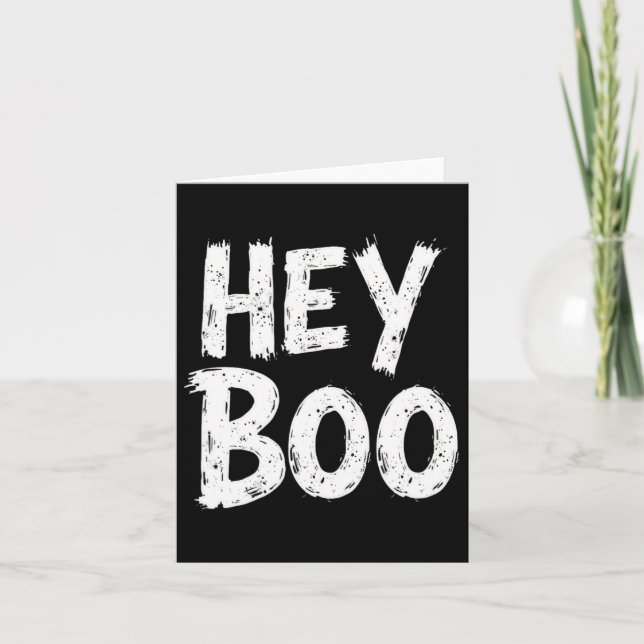 Cartão Fantasma engraçado do Halloween Boo (Frente)