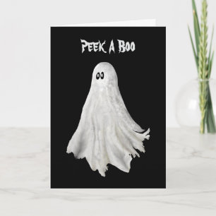 Cartão Fantasma Engraçado Do Passado De Halloween