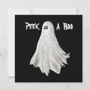 Cartão Fantasma Engraçado Do Passado De Halloween