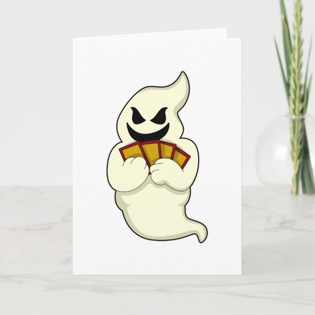 Cartão Fantasma no pôquer com cartas de pôquer (Frente)