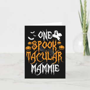 Cartão Fantasmagórico Mãe Família Correspondente Hallowee