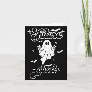 Cartão Fantasmas do Futuro Roupa de Halloween Engraçada V