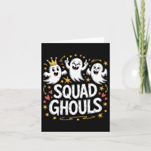 Cartão Fantasmas em Quadrado Correspondendo Dia de as Bru