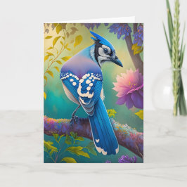 Cartão Fantasy Birds Blue Jay