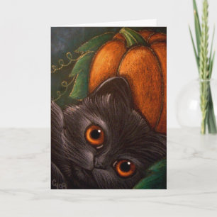Cartão FANTASY BLACK CAT - HALLOWEEN Card