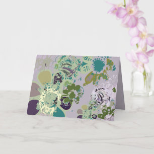 Cartão Fantasy Floral - Cor Original do Gráfico desenhado
