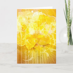 Cartão Fantasy Flower Blank Card