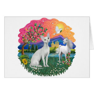 Cartão Fantasy Land (ff) - Devonshire Rex cat