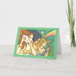 CARTÃO FANTASY MERMAID SISTERHOOD SHARING SECRET WISDOMS