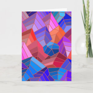 Cartão Fantasy Mounains View do Céu