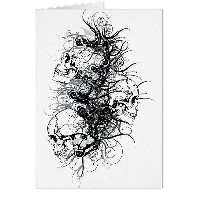 Cartão Fantasy Skulls (Frente)