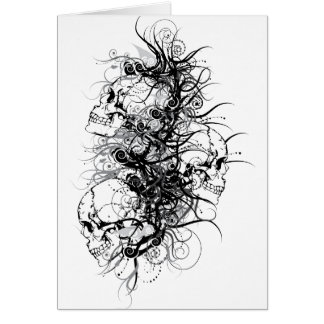 Cartão Fantasy Skulls