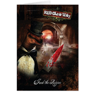 Cartão Fantoche da peúga de Jack the Ripper