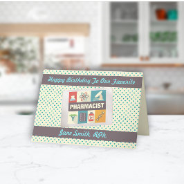 Cartão Farmacêutico Profissional ・ Aniversário Personaliz