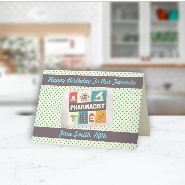 Cartão Farmacêutico Profissional ・ Aniversário Personaliz (Criador carregado)
