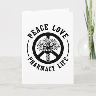 Cartão Farmacêuticos da Peace Love Pharmacy Life