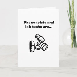 Cartão Farmacêuticos e Técnicos de Laboratório