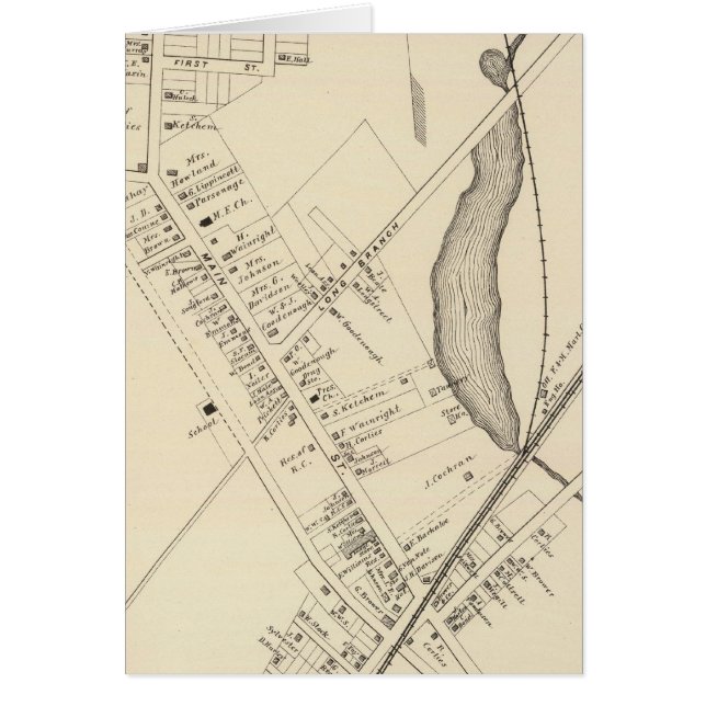 Cartão Farmingdale, Nova Jersey (Frente)