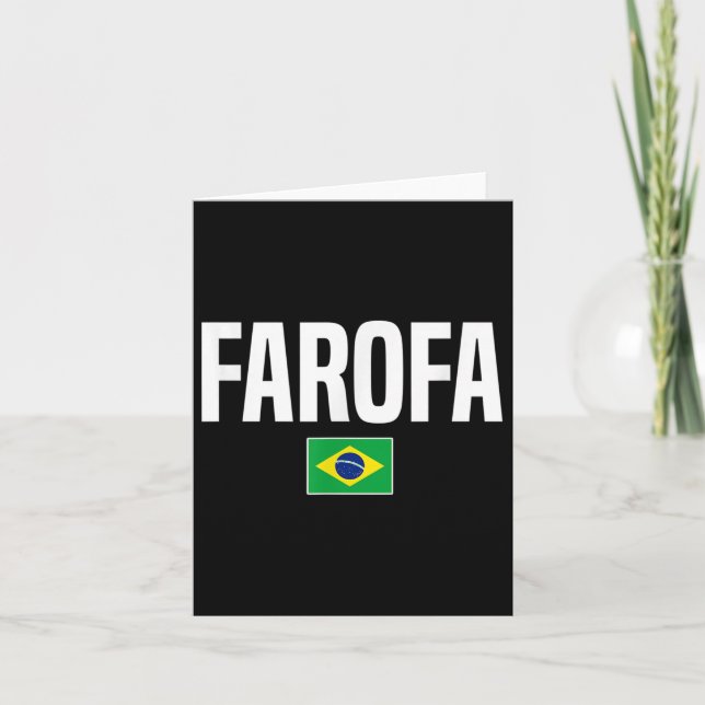 Cartão Farofa brasileira Brasil  (Frente)