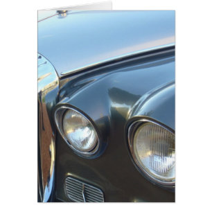 Cartão faróis do carro