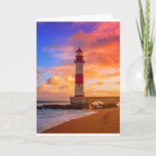 Cartão Faróis Farol de Itapuã Bahia Brasil