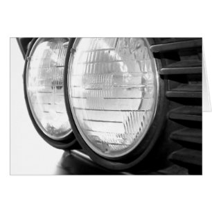 Cartão faróis Vintage BMW