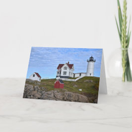 Cartão Farol Cape Neddick, York, Maine